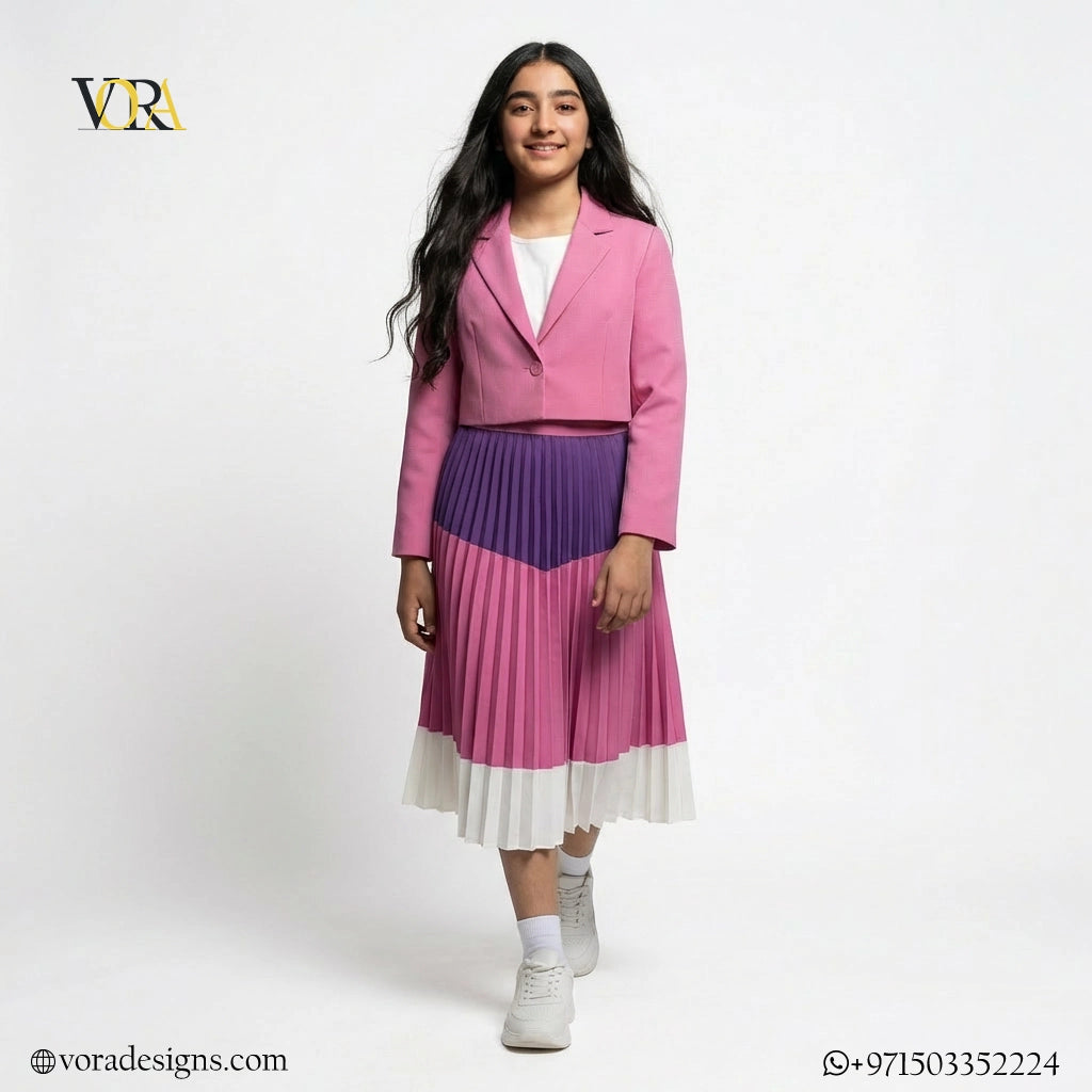 Pleated Skirt Set