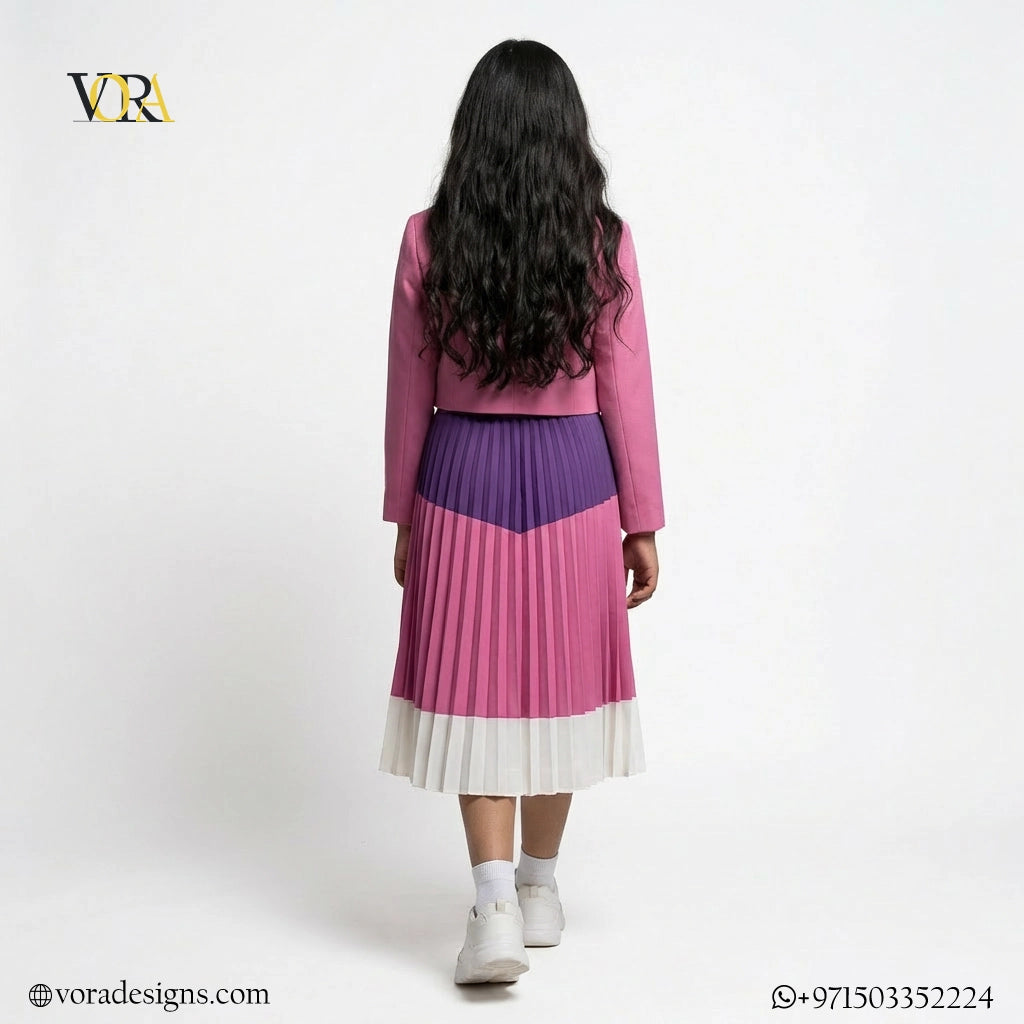 Pleated Skirt Set
